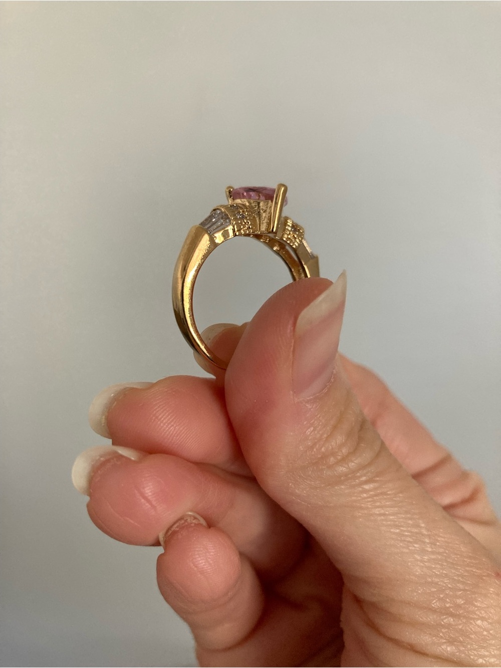 New Vanessa Mooney THE GARBO RING pink heart The lavish ring - Picture 5 of 6